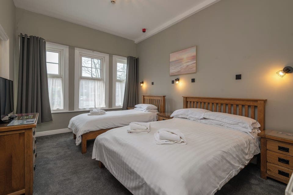 Room | Premium bedding, Select Comfort beds, desk, blackout drapes