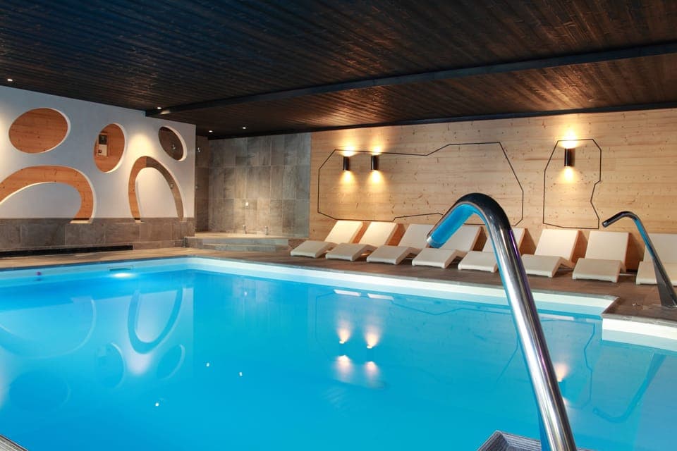 Indoor pool, open 8:00 AM to 8:00 PM, sun loungers