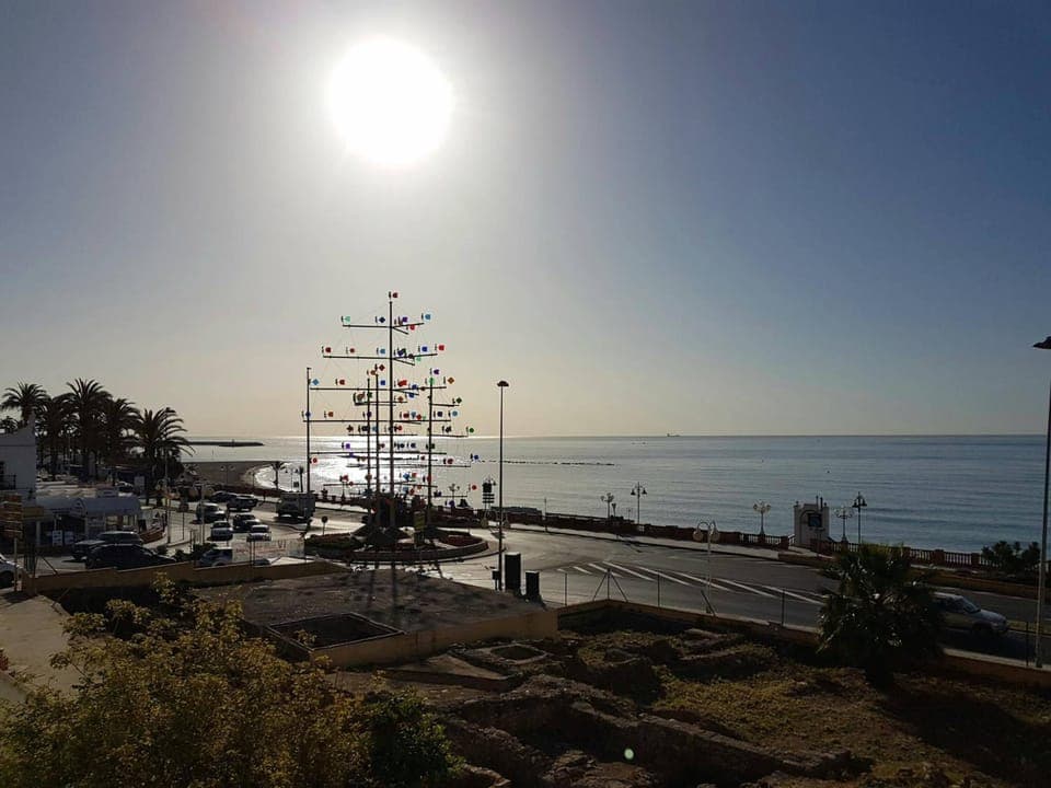 Sun loungers, beach umbrellas