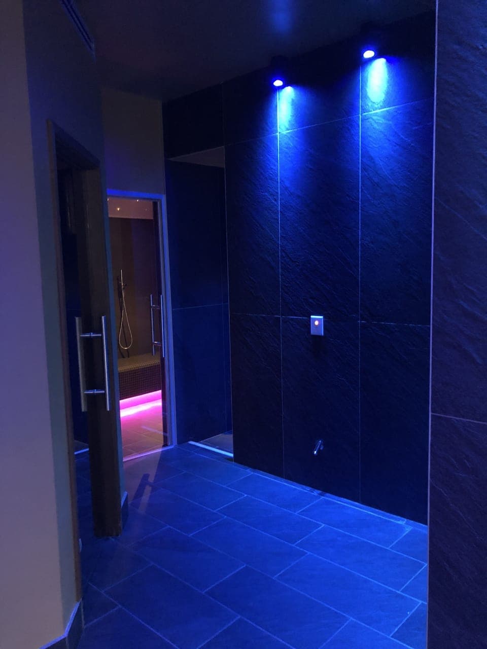 Sauna, hot tub, steam room