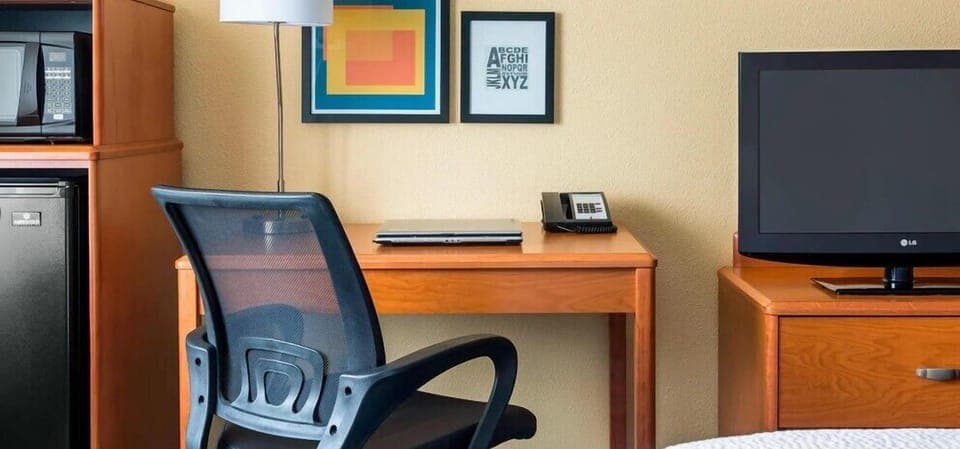 In-room safe, desk, blackout drapes, iron/ironing board