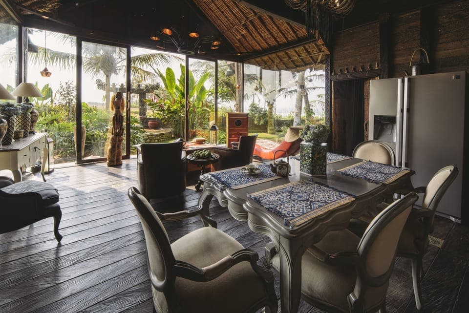 Romantic Villa, 2 Bedrooms, Ocean View, Beachfront | Living area | LCD TV