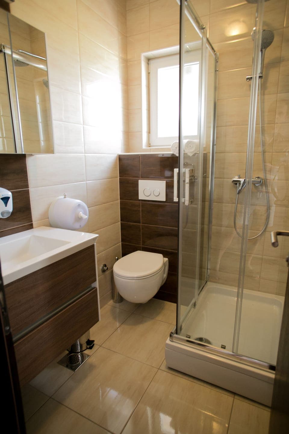 Triple Room, Balcony, Sea View | Bathroom | Shower, hydromassage showerhead, free toiletries, hair dryer