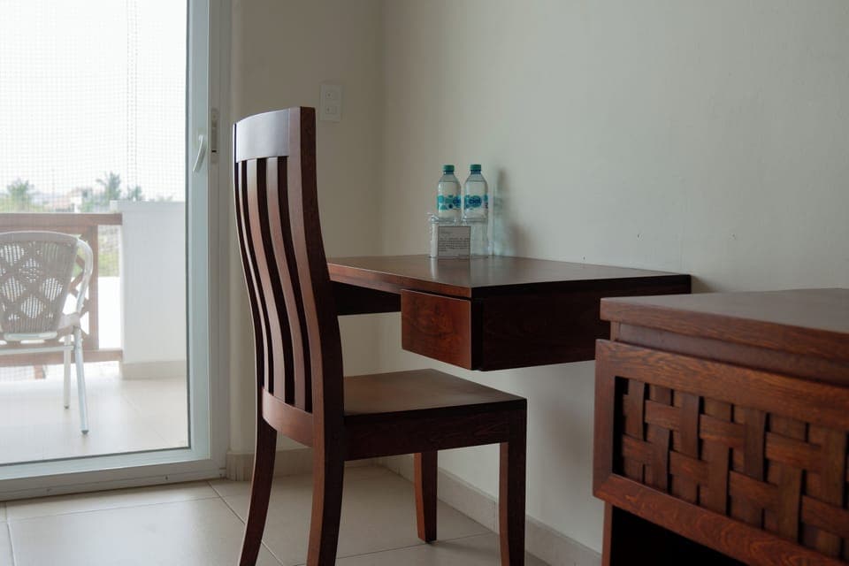 Standard Room, Balcony, Partial Sea View | In-room safe, desk, laptop workspace, iron/ironing board