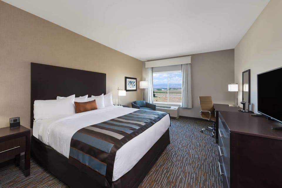 Room, 1 King Bed, Refrigerator & Microwave | Premium bedding, pillowtop beds, in-room safe, desk
