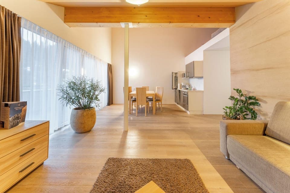 Superior Apartment, 2 Bedrooms, Terrace, Mountain View | Living area | Smart TV, heated floors