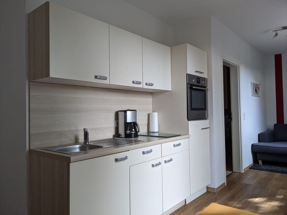 Comfort Apartment, Terrace (2 Personen) | Private kitchen | Full-size fridge, microwave, oven, stovetop