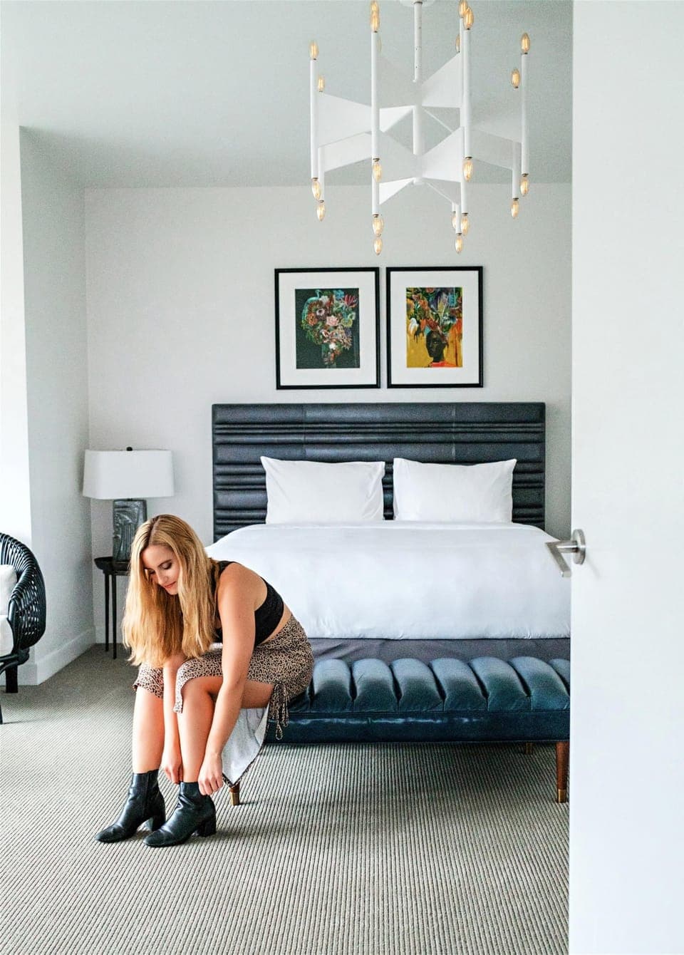 Premium bedding, down comforters, free minibar items, in-room safe