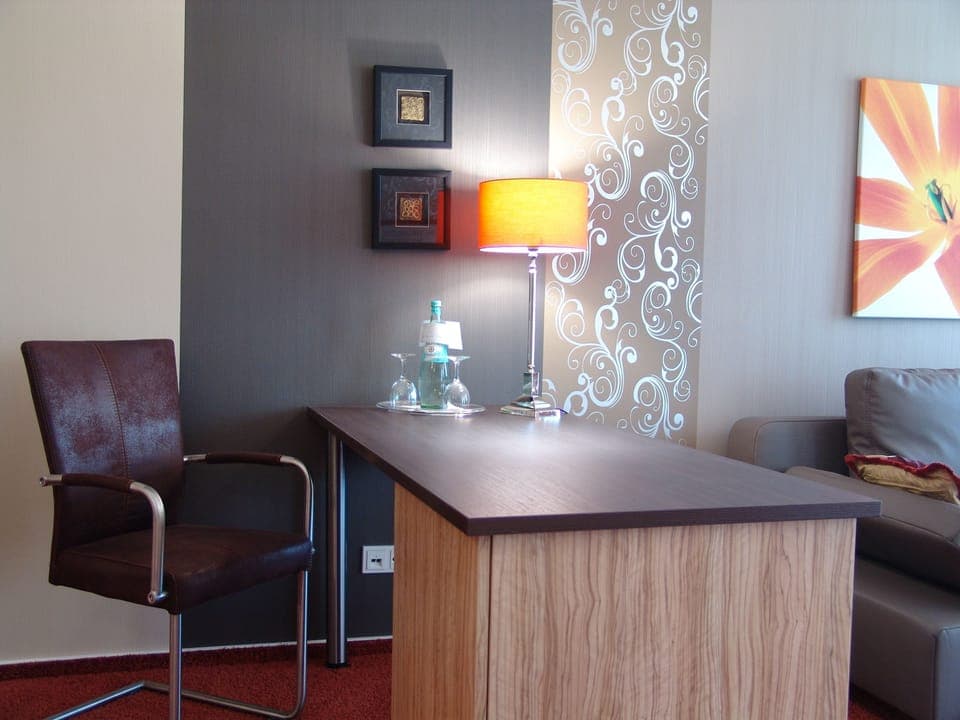 Panoramic Double Room, River View | Living area | Flat-screen TV