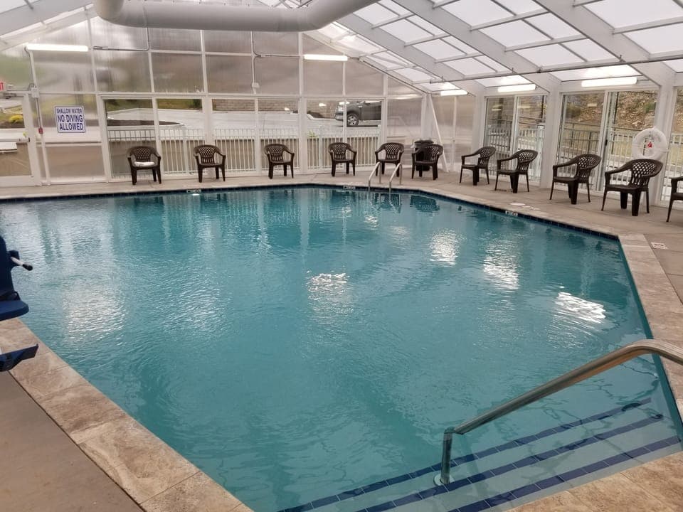 Indoor pool, outdoor pool