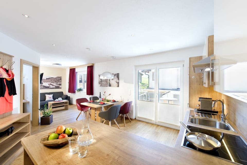 Apartment, 1 Bedroom (Aberg) | Living area | Flat-screen TV, foosball, table tennis