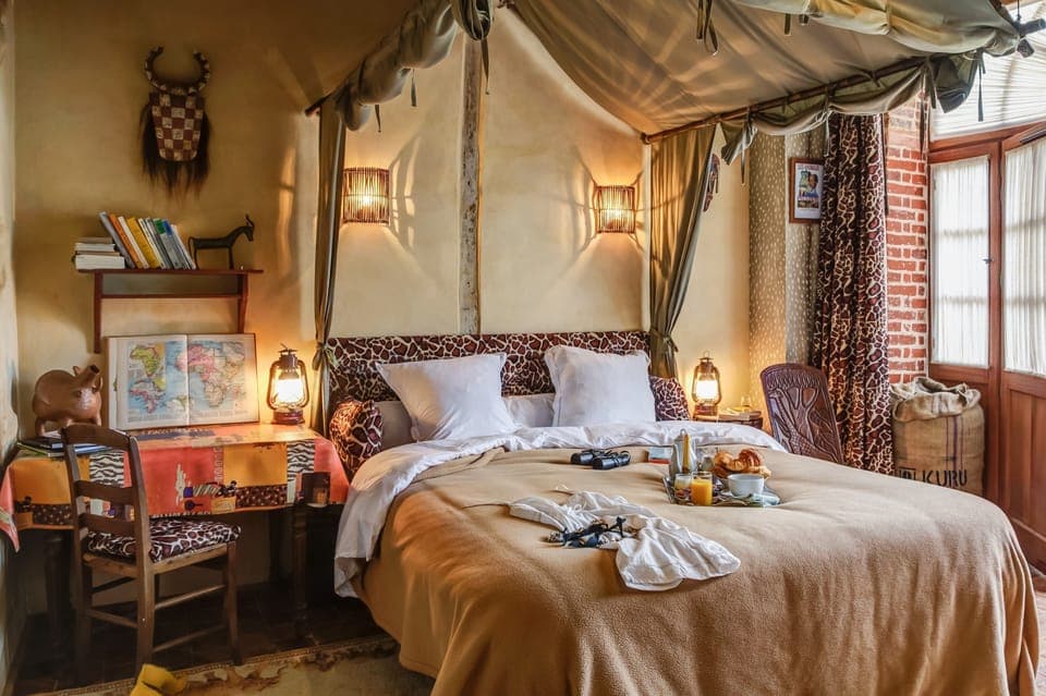 Double Room (Safari) | Premium bedding, desk, iron/ironing board, free WiFi