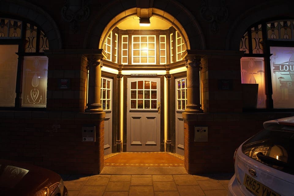 Front of property - evening/night