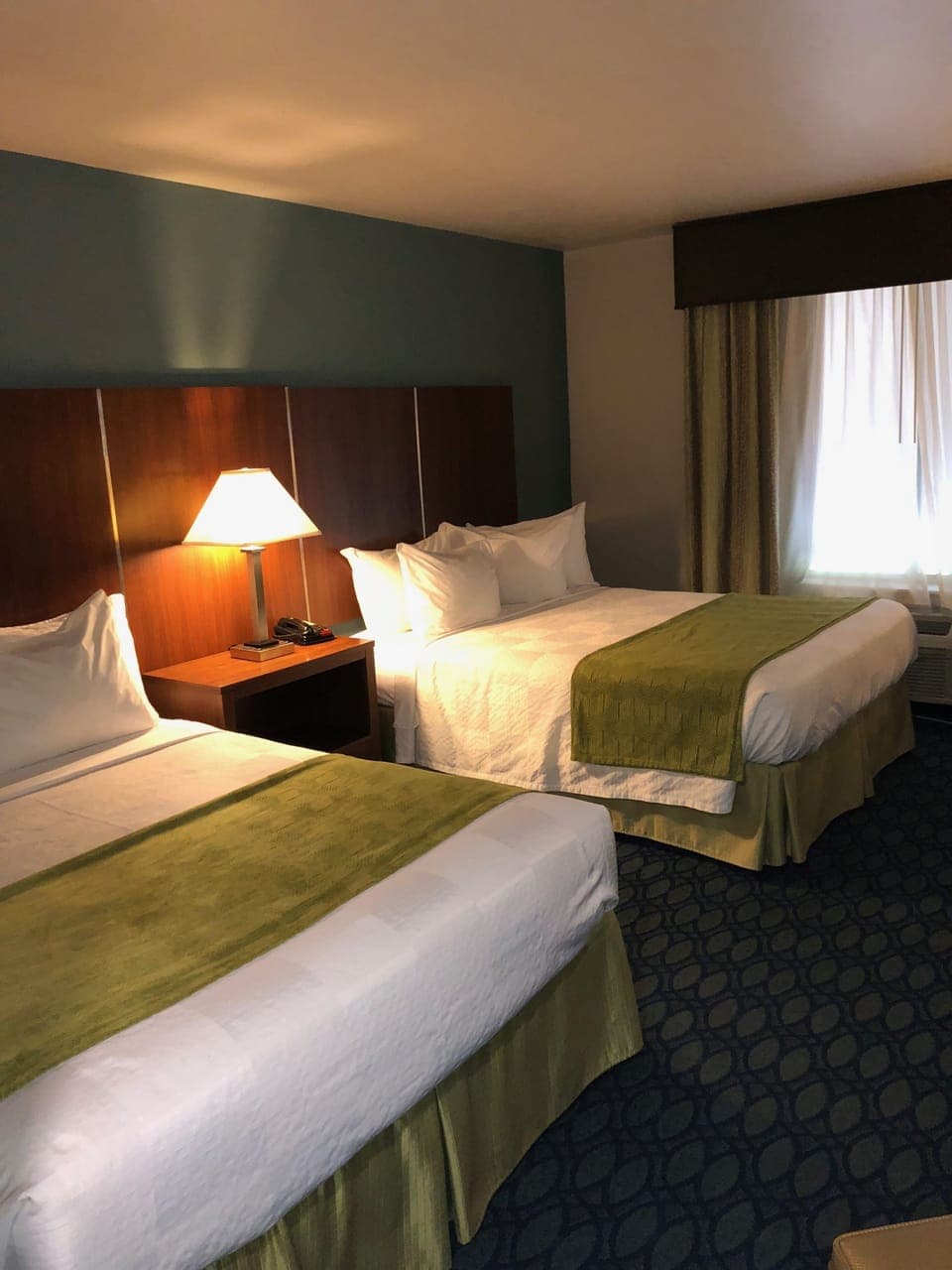 Executive Suite, 2 Queen Beds | Blackout drapes, iron/ironing board, free WiFi, bed sheets