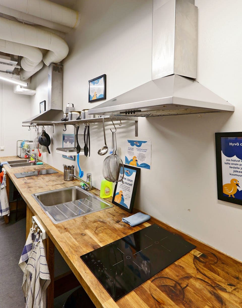 Shared fridge, microwave