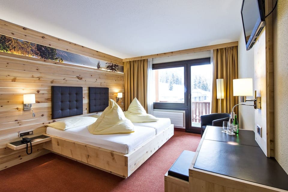 Standard Double Room, Mountain View | In-room safe, desk, iron/ironing board, cribs/infant beds
