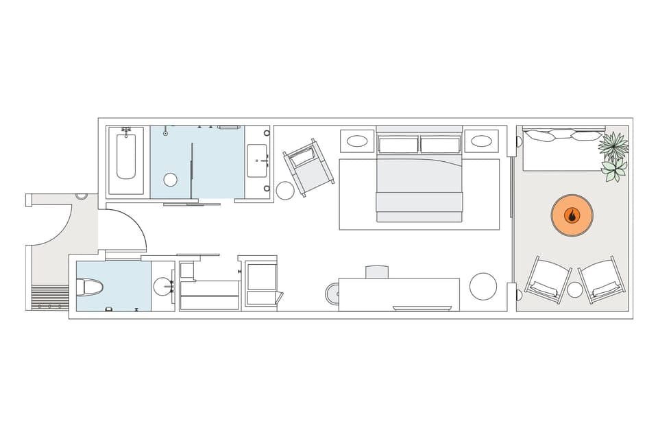 Deluxe Room, 1 King Bed, Balcony (Streamside) | Premium bedding, pillowtop beds, minibar, in-room safe