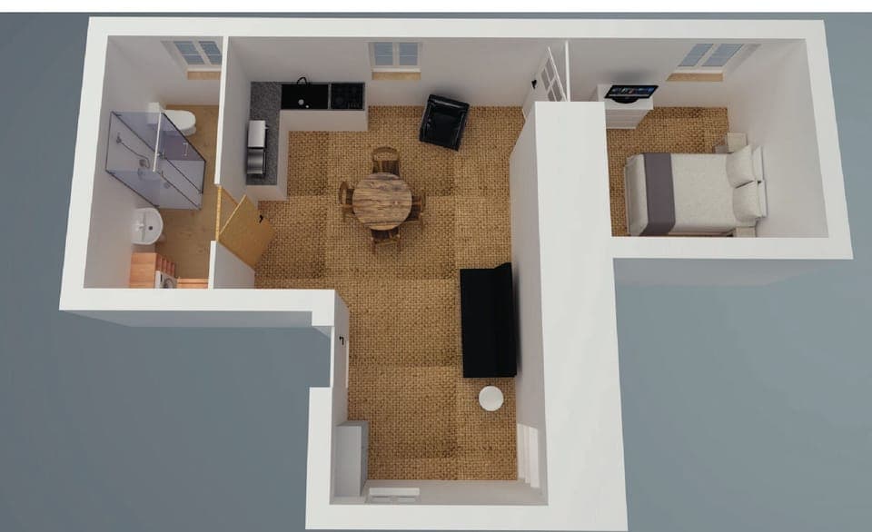 Standard Apartment, Park View (201 Sous les Toits) | Floor plan