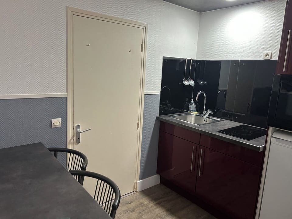 Apartment (3 adults) | Private kitchen | Mini-fridge