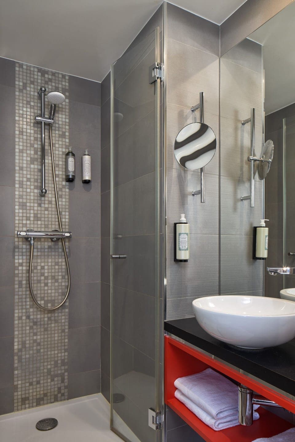 Free toiletries, hair dryer, towels