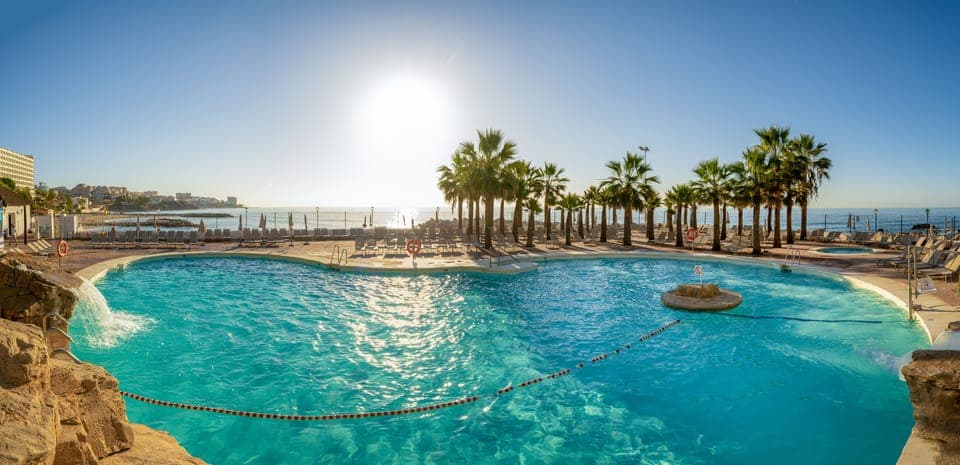 2 outdoor pools, pool umbrellas, sun loungers