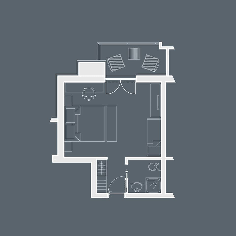 Comfort Triple Room, 1 Bedroom, Balcony | Floor plan