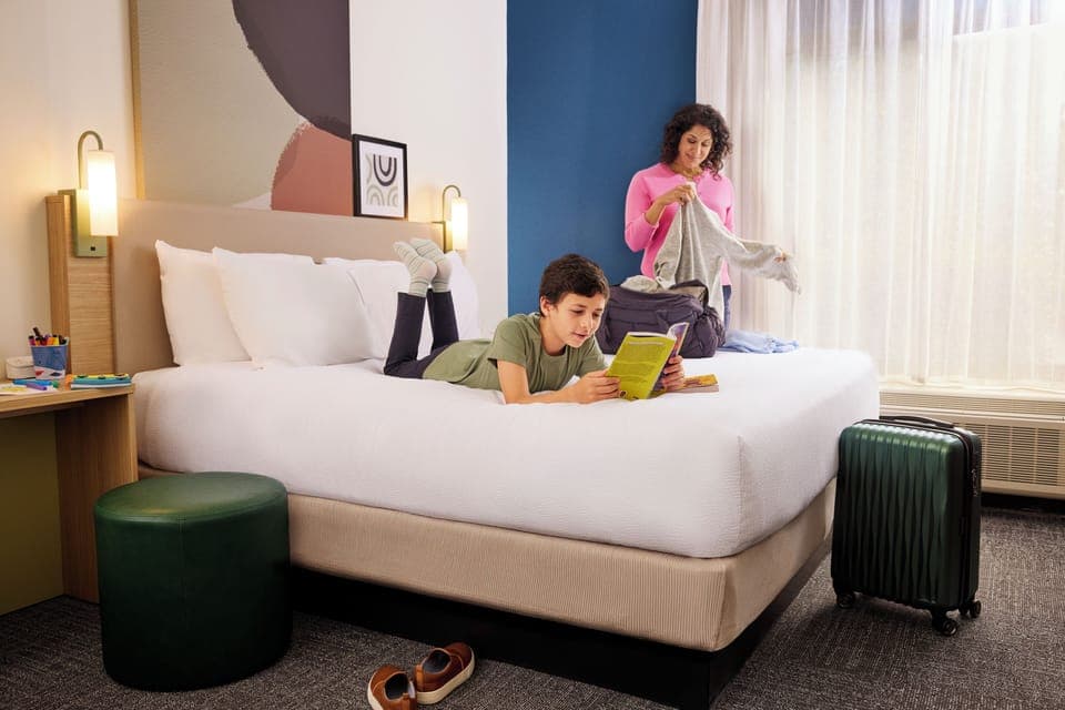 In-room safe, desk, laptop workspace, blackout drapes