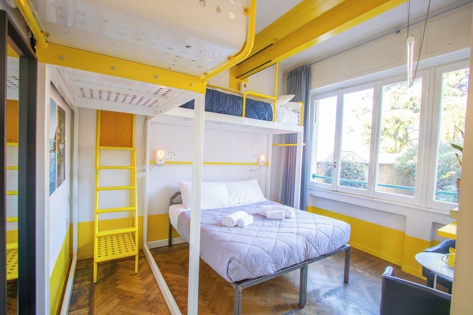 Down comforters, individually decorated, individually furnished, desk