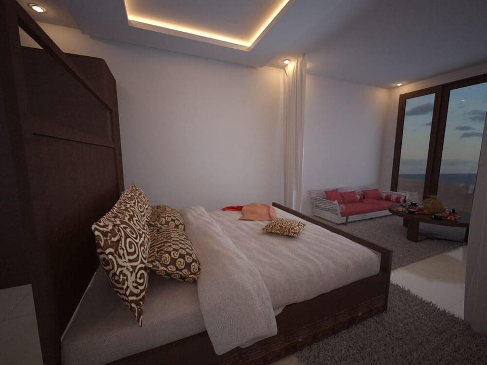 Deluxe Room, Sea View | 1 bedroom, premium bedding, minibar, in-room safe