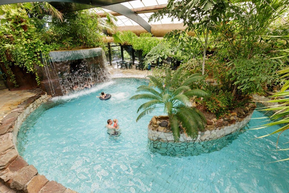 2 indoor pools, outdoor pool, lifeguards on site