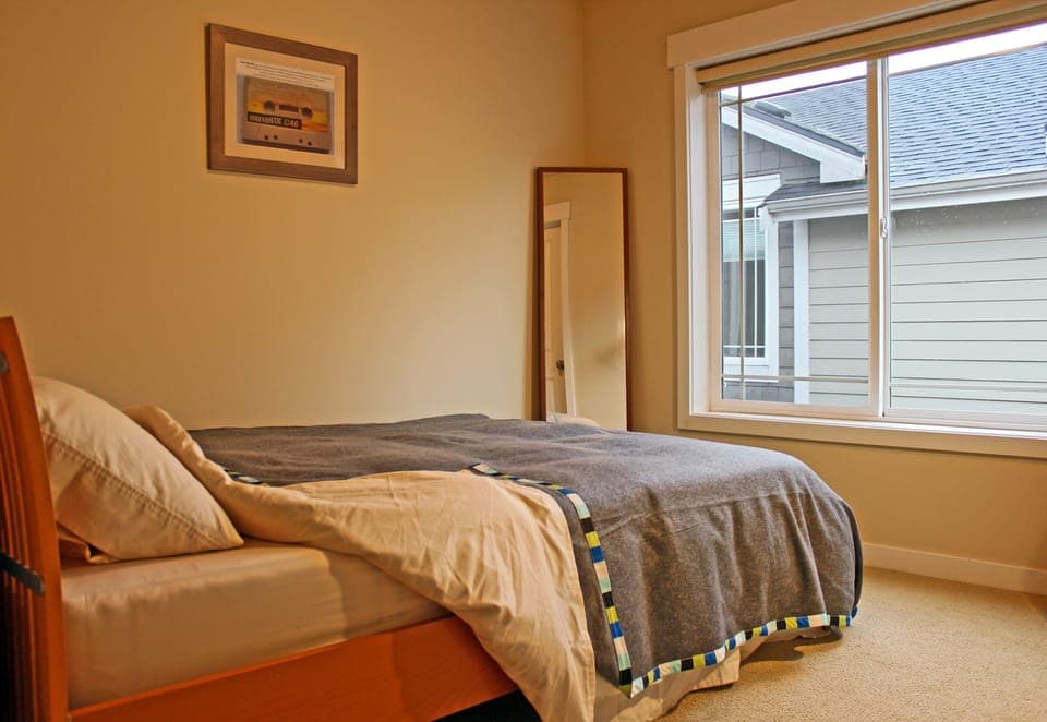 Second bedroom features a private bathroom with a full bath, and a large closet.