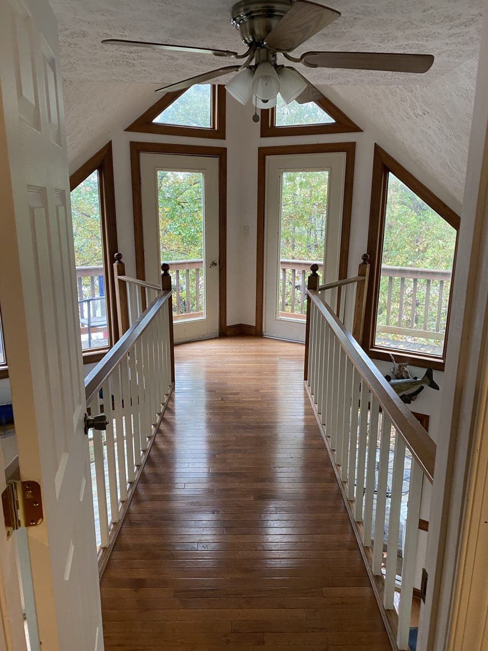 Loft path to upper balcony
