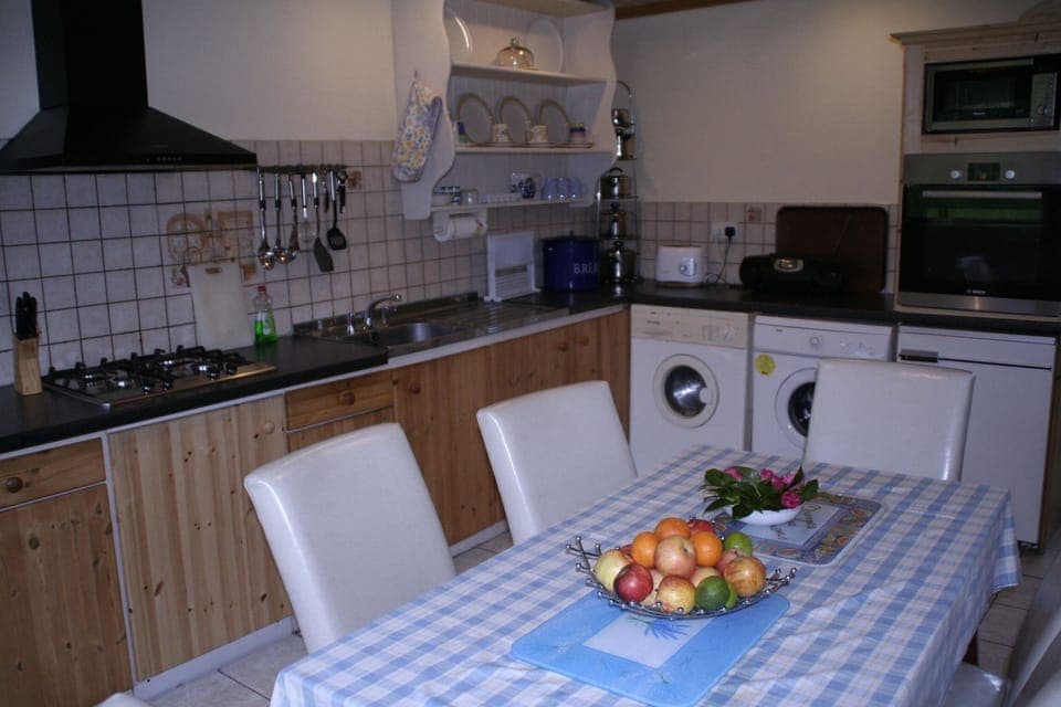 kitchen cum dining with all modern conveniences