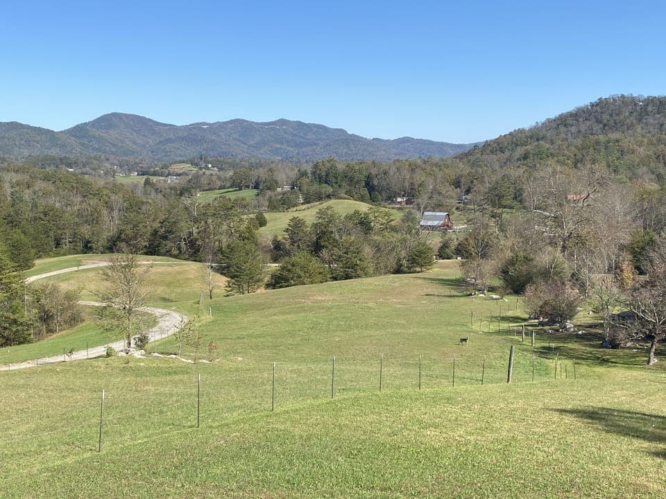 The Hayloft is in the middle of our private 52 acre estate.  Beautiful Views!