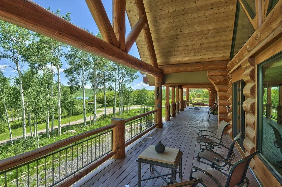 Deck view of lake 