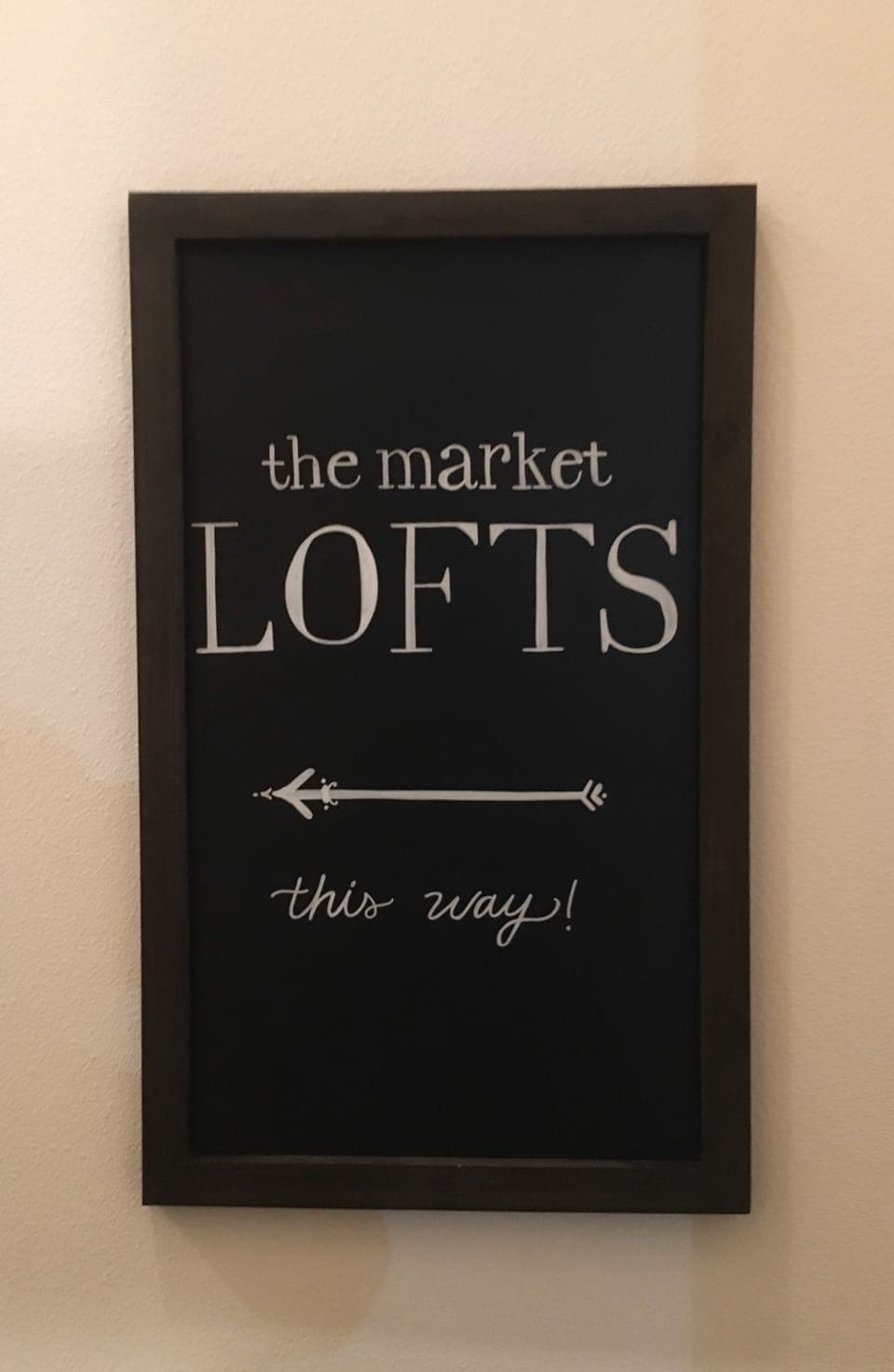 We will guide you up to the lofts.