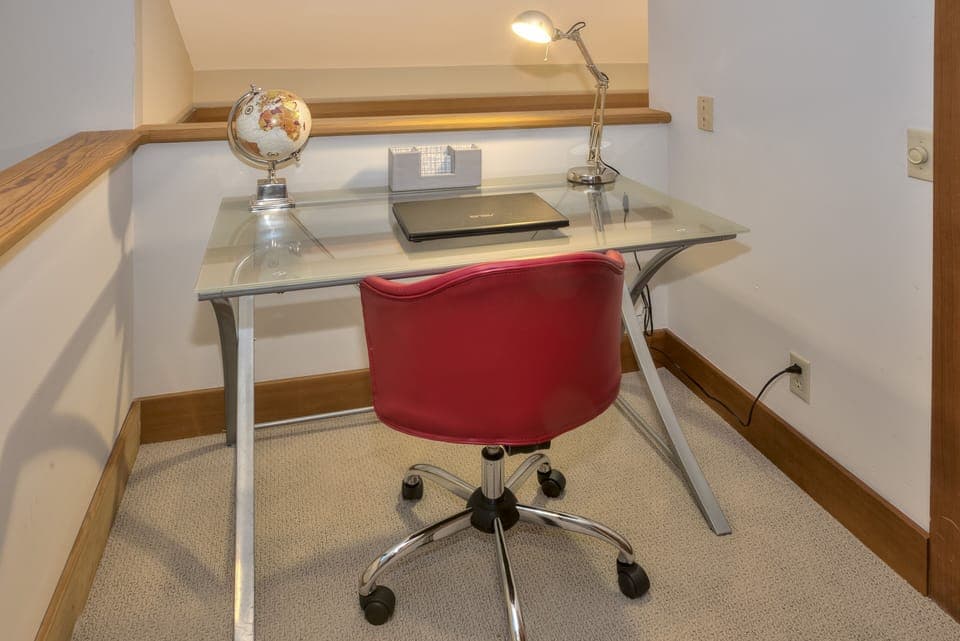 Computer/writing nook on the upper level. 