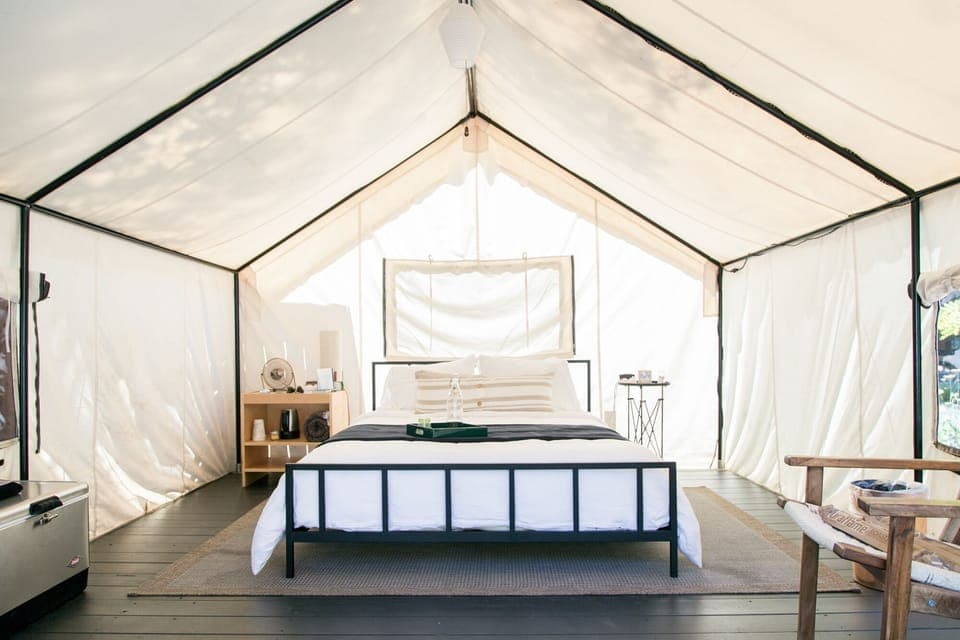 Room (Adventure Tent) | Premium bedding, memory foam beds, in-room safe, free WiFi