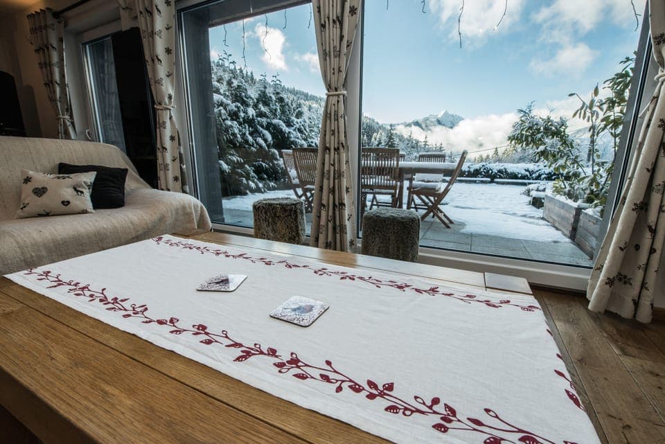 The view from the living room