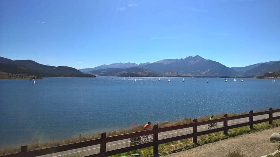 Enjoy biking and water sports in the summer!