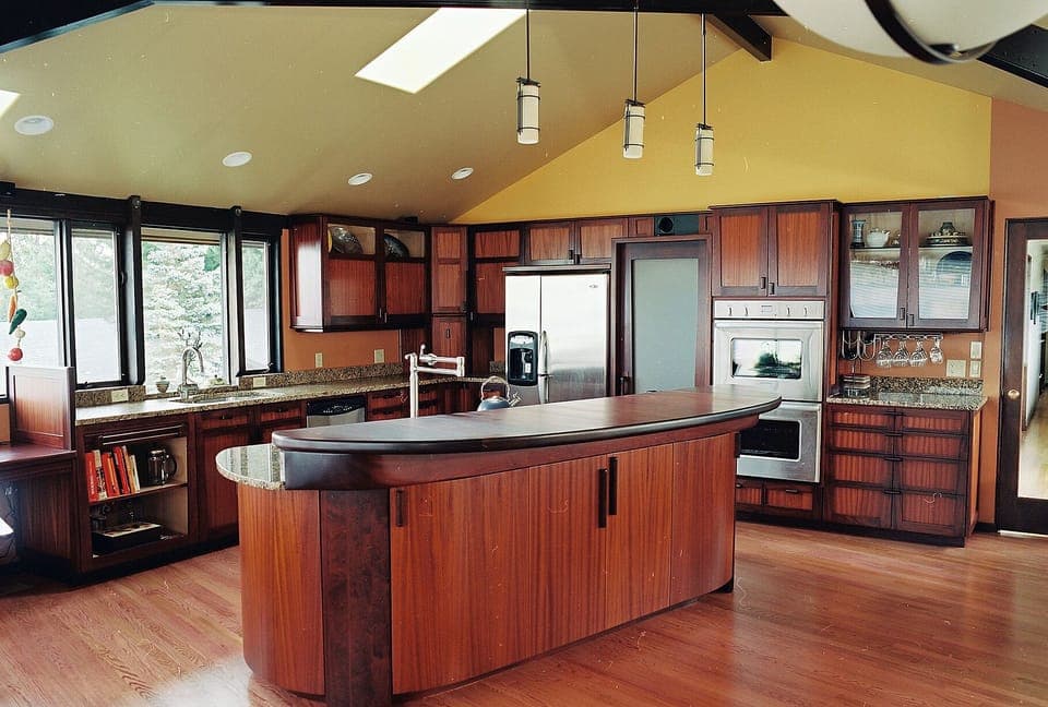 Water, forest, eagles, and backyard views from this chef's dream kitchen!