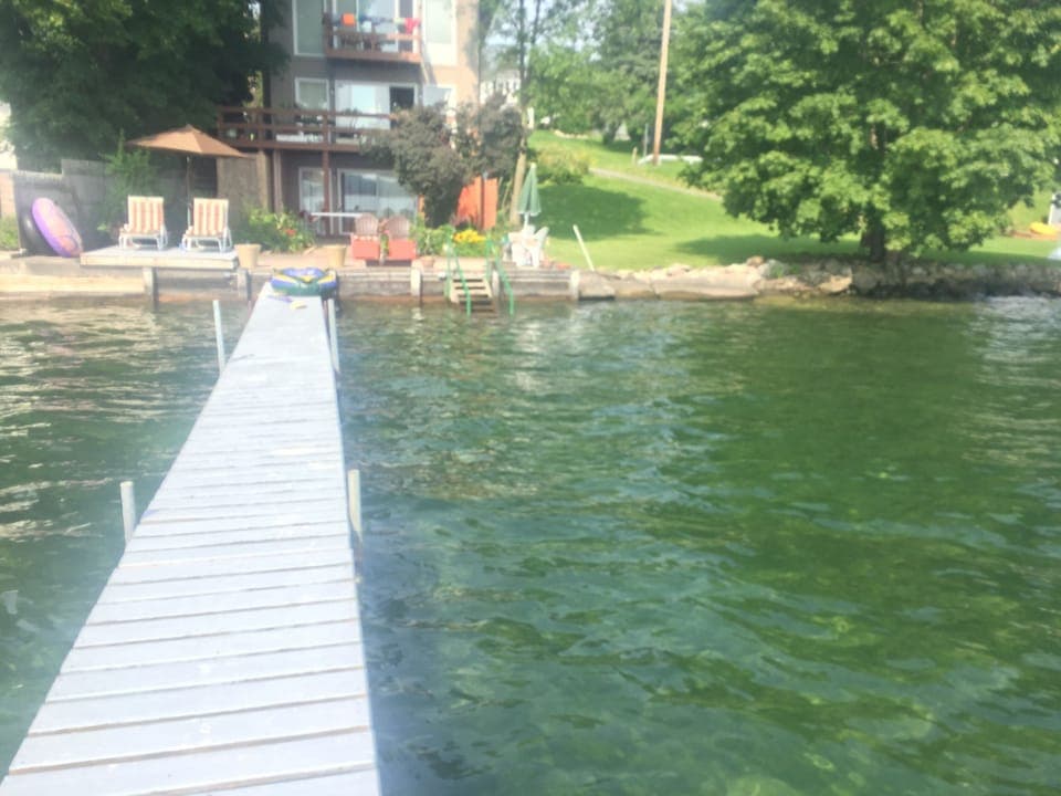 Long dock put out usually May-October with seasonal furniture pictured here