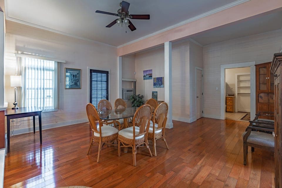 Dinning table for six.