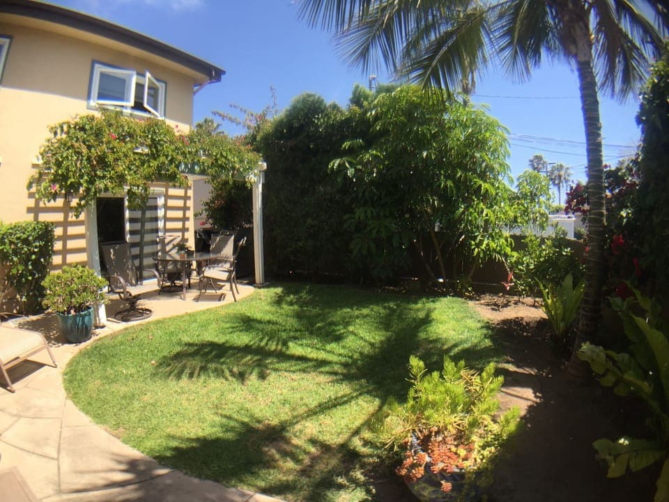 Private backyard