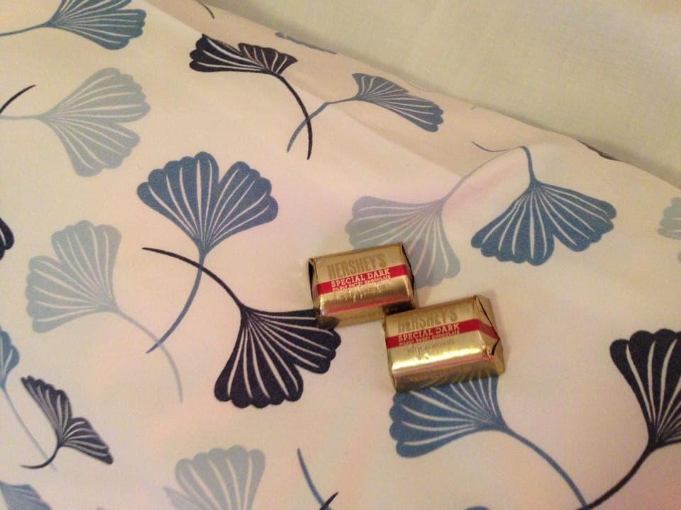 Chocolates on your pillow