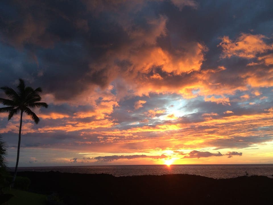 Sunset from  your lanai!