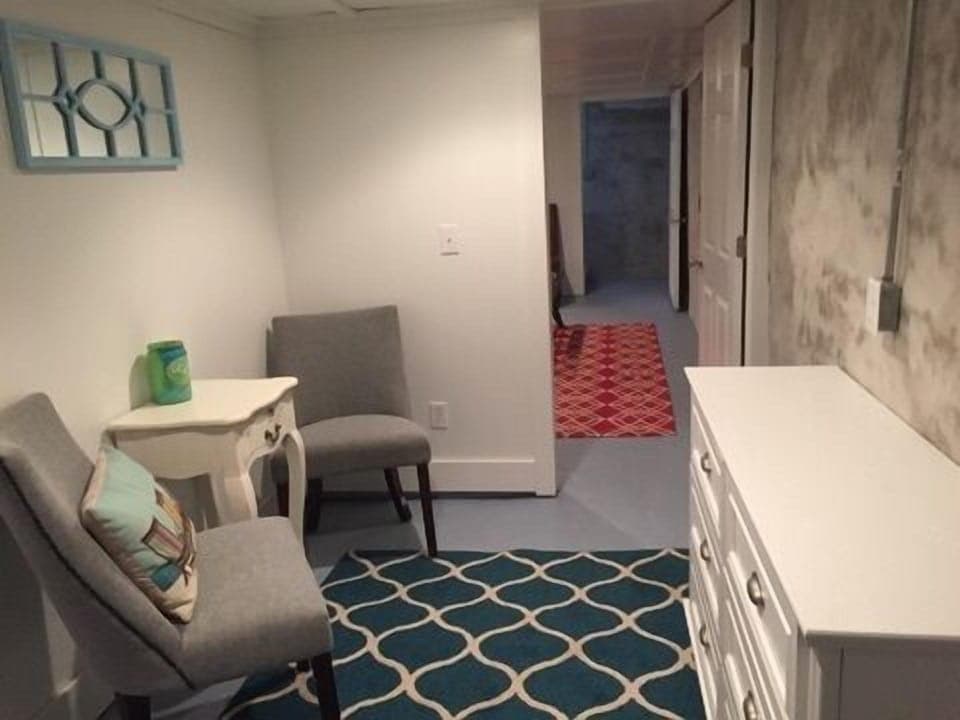 Basement Bedroom 1 - Looking back into Basement Living Room