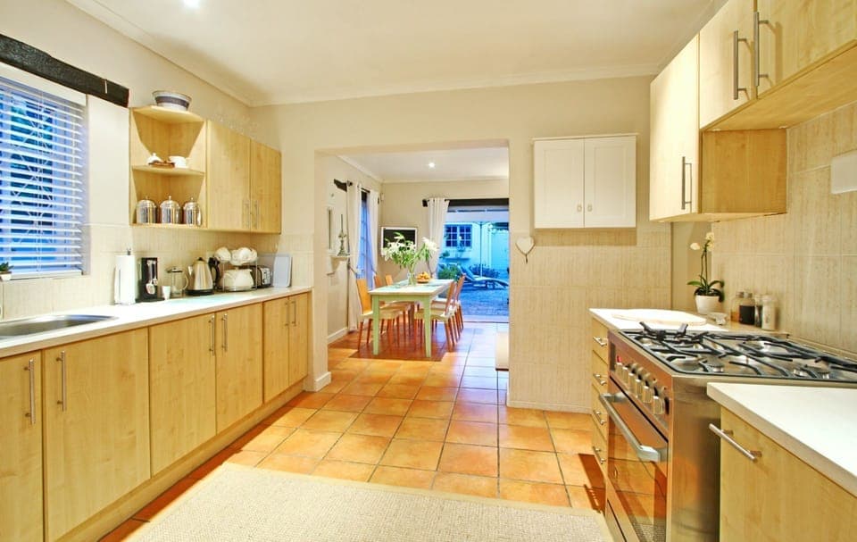 Hout Bay Beach Cottage  | Private kitchen | Full-size fridge, microwave, oven, stovetop