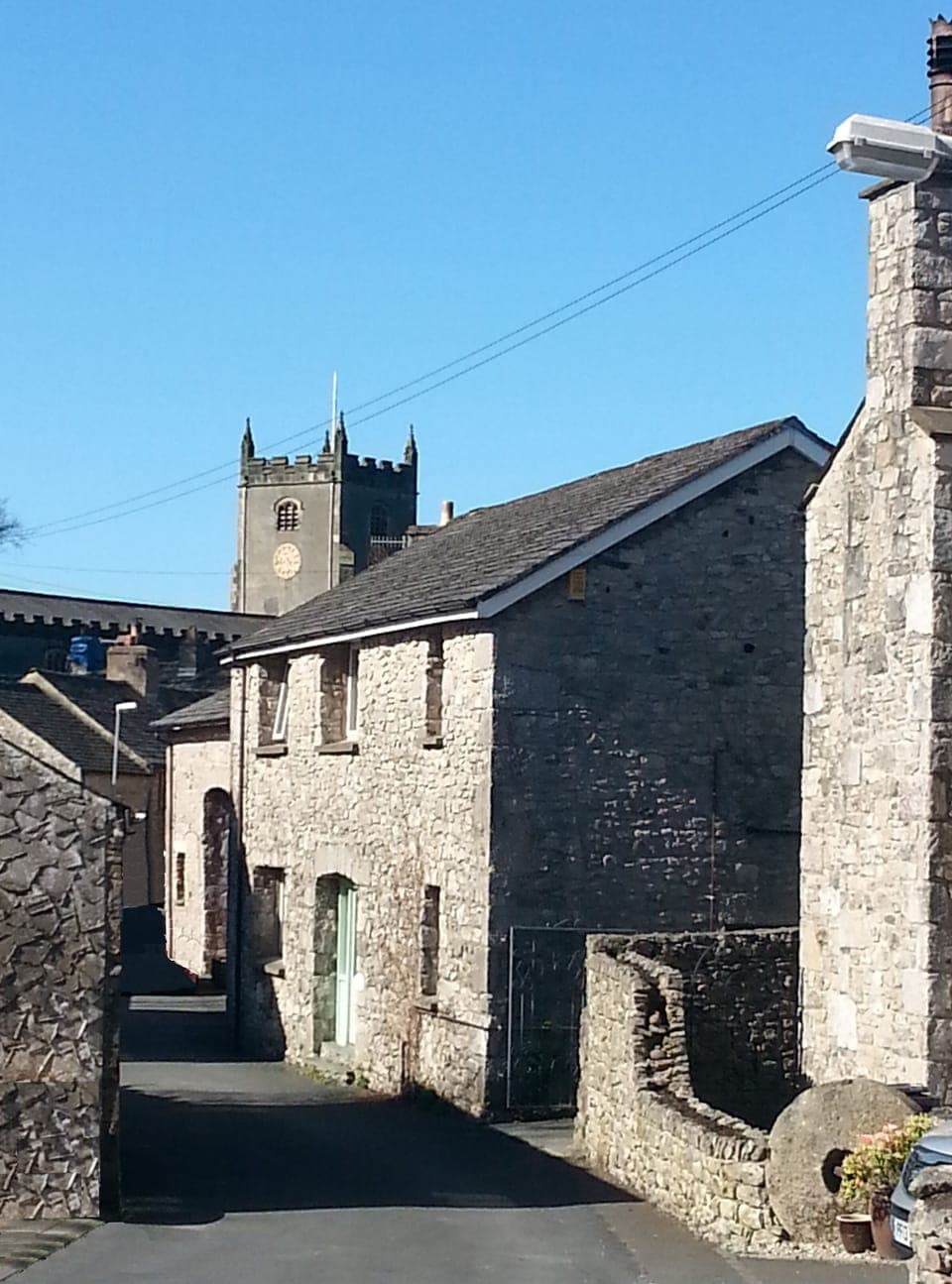 View of The Stables looking down Back Lane.
