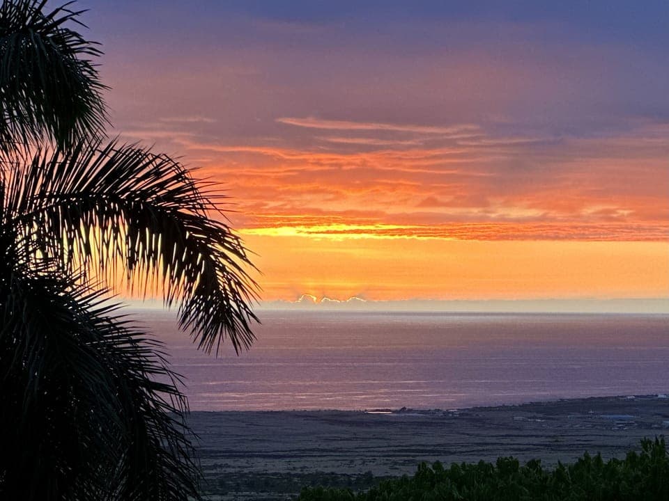 From the lounge swing on the lawn, watch the beautiful sunsets